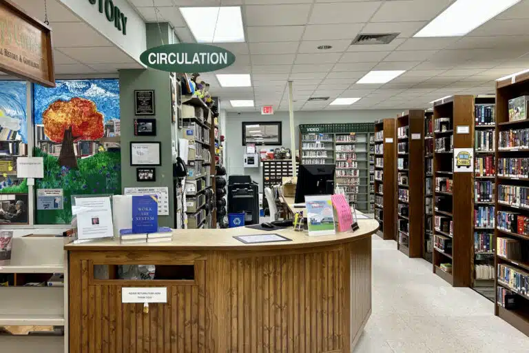 Circulation Desk at McCreary County Public Library