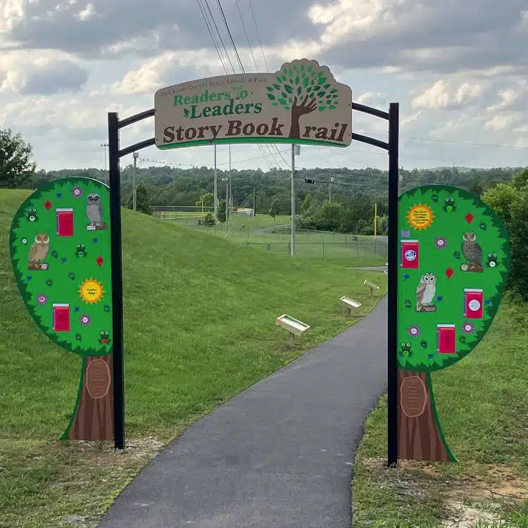 The entrance to Story Book Trail